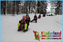 Ferienlager Winterferien Ferienspaß Winterferienlager | Kinderland Jerichower Land e.V. | Rodeln am Josephskreuz Auerberg im Harz